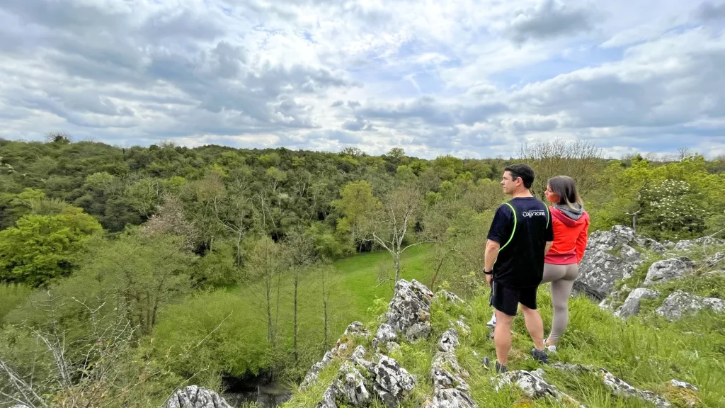 Trailleurs aux Grottes de Saulges