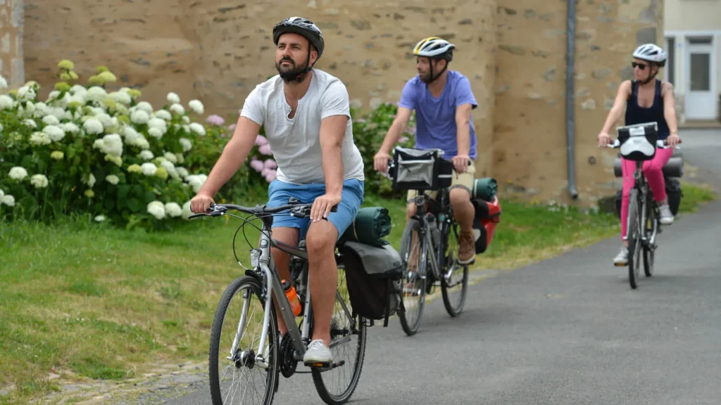 balade à vélo à Saulges