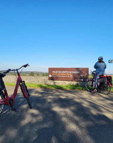 véloroute à Saulges en Mayenne