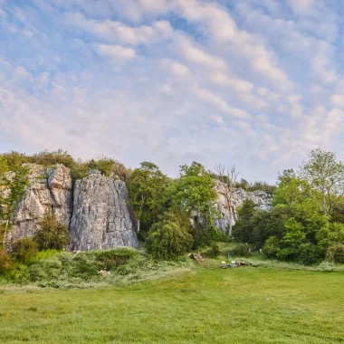 Vallée des grottes de Saulges en Mayenne dans les Coëvrons