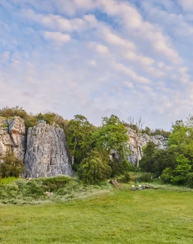 Vallée des grottes de Saulges en Mayenne dans les Coëvrons