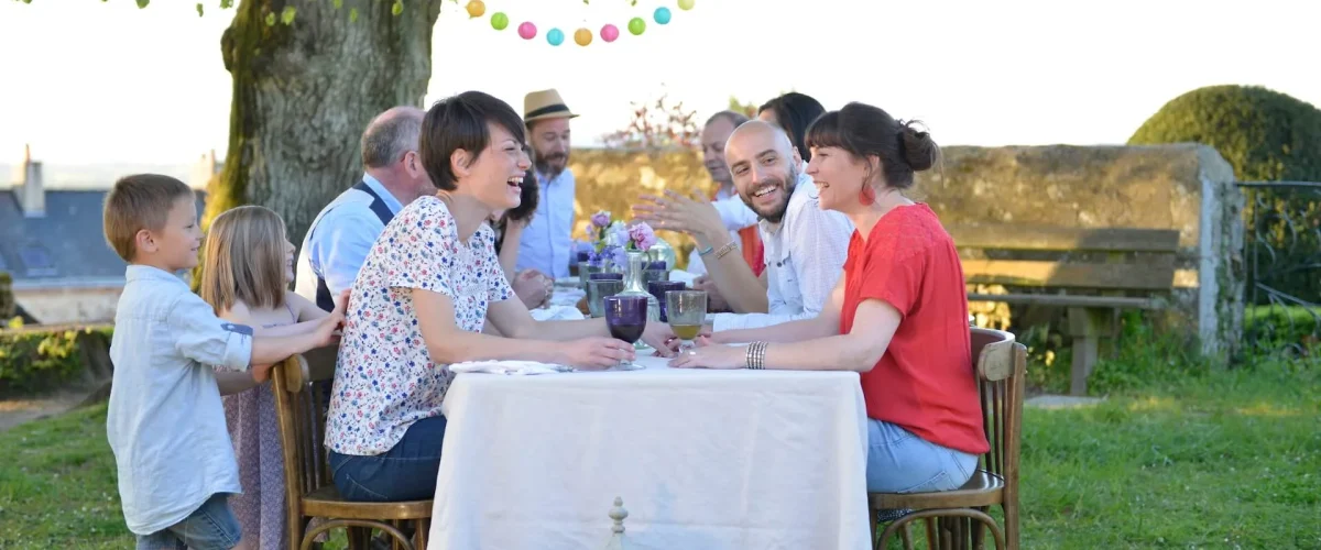 Repas de famille à Sainte-Suzanne