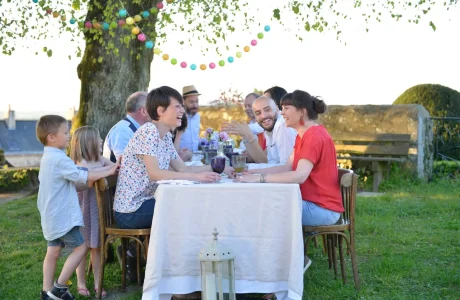 Repas de famille à Sainte-Suzanne