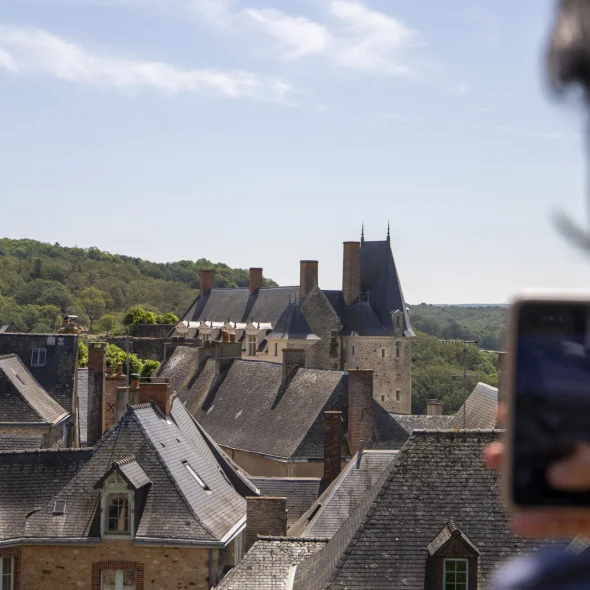 Vue depuis la Tour du Guet de Sainte-Suzanne