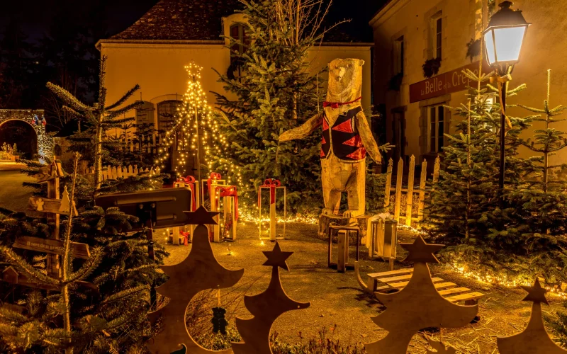 Saulges illuminé à Noël