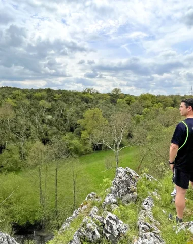 Trailleurs aux Grottes de Saulges
